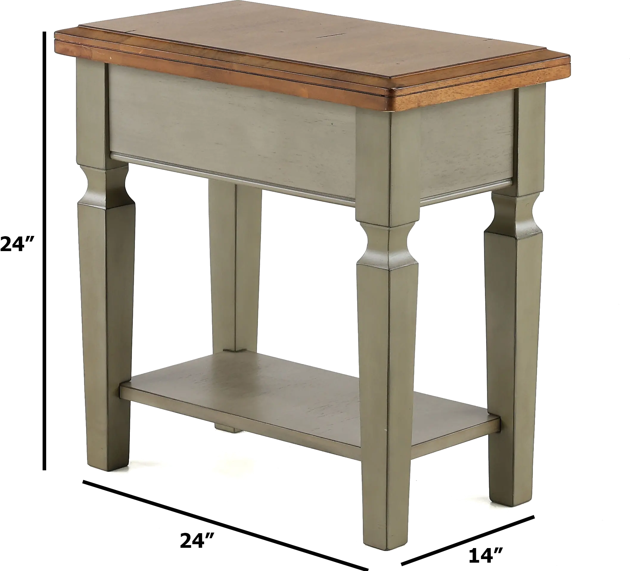 Barnwell Two Tone Side Table-3