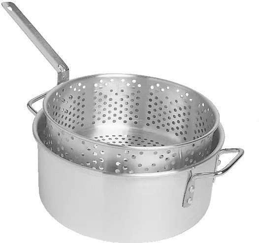 DP10 Camp Chef 10.5 Quart Aluminum Frying Pot Set-1