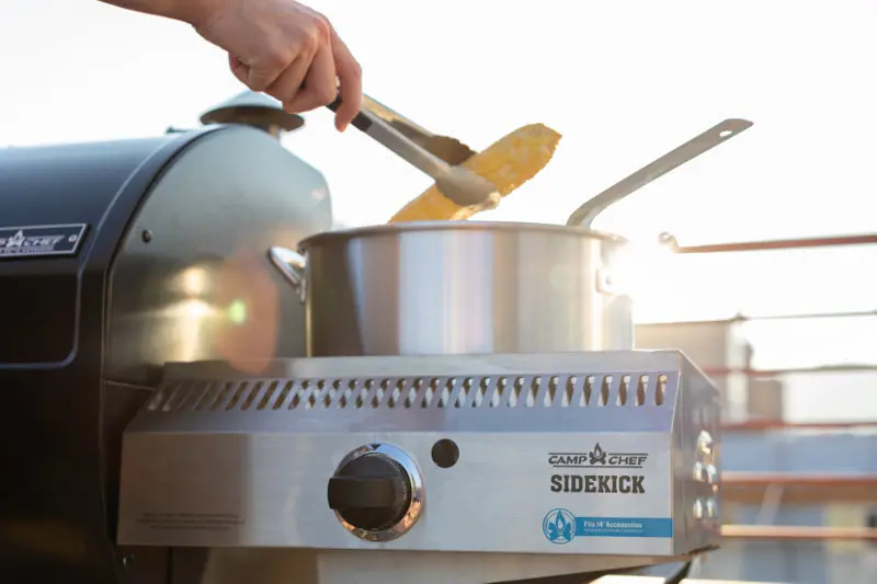 PG14 Camp Chef 14 Inch Pellet Grill Sidekick Side Burner-3