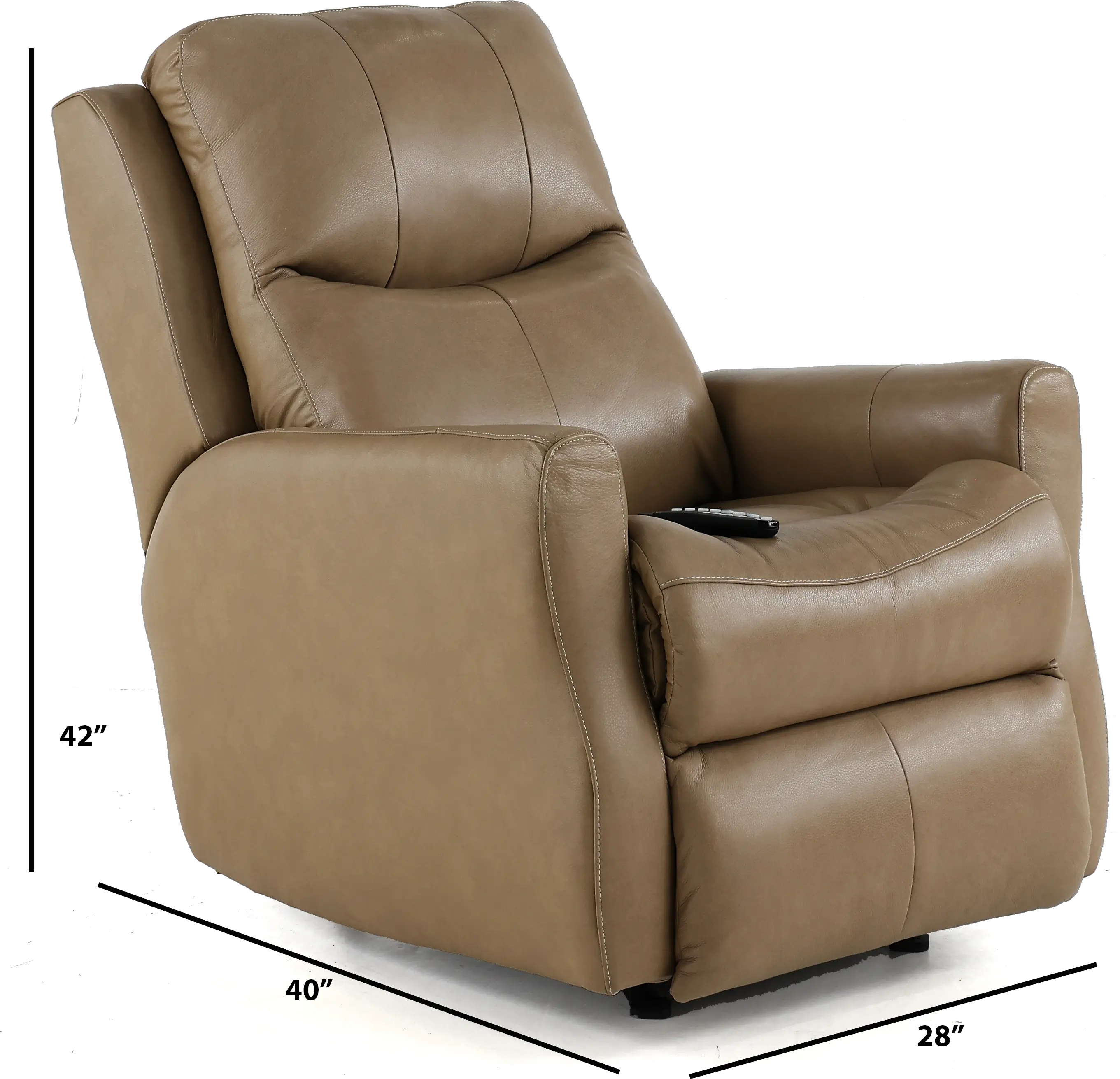 Jack Sand Tan SoCozi Leather-Match Rocking Power Recliner-3