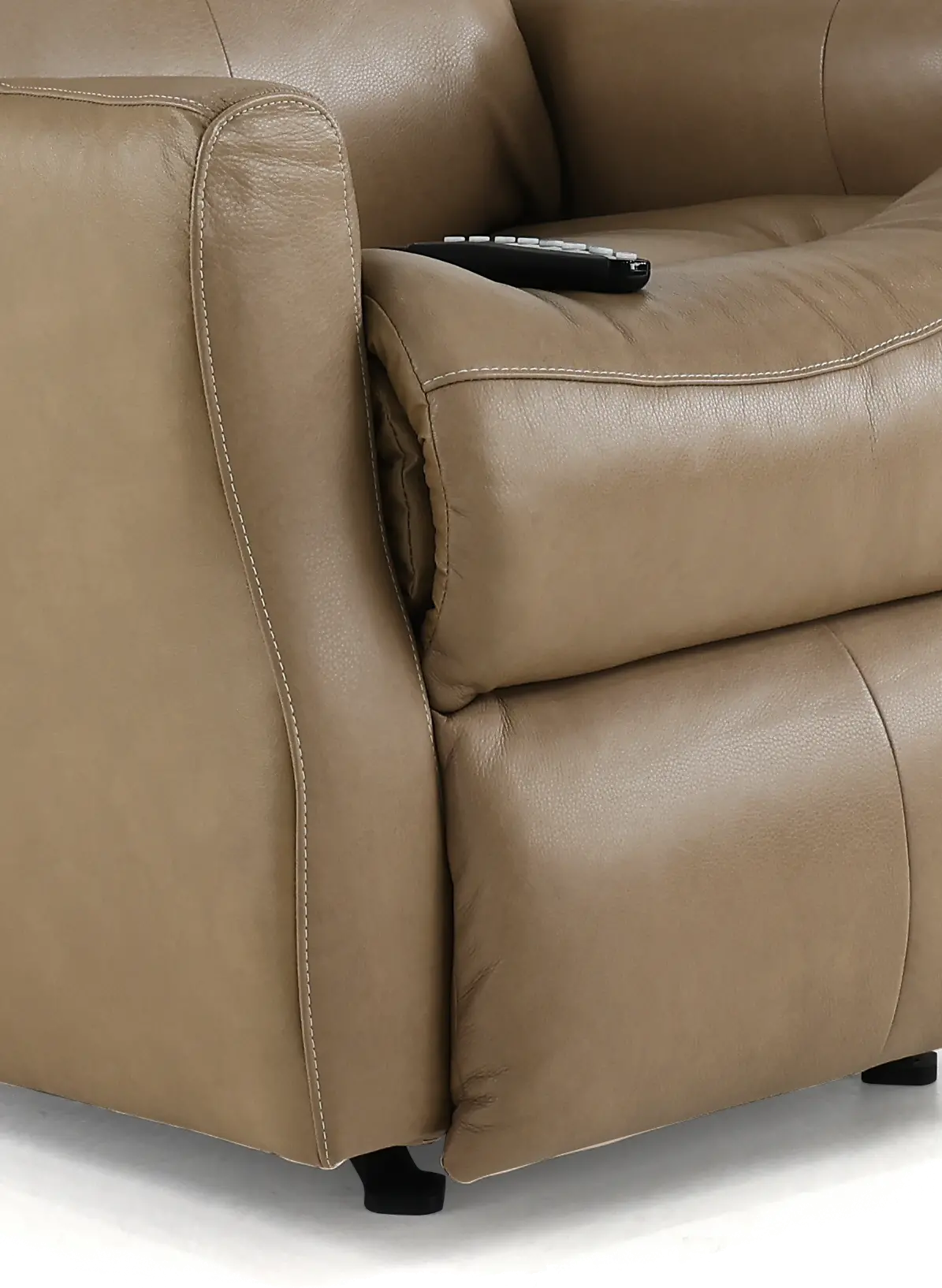 Jack Sand Tan SoCozi Leather-Match Rocking Power Recliner-2