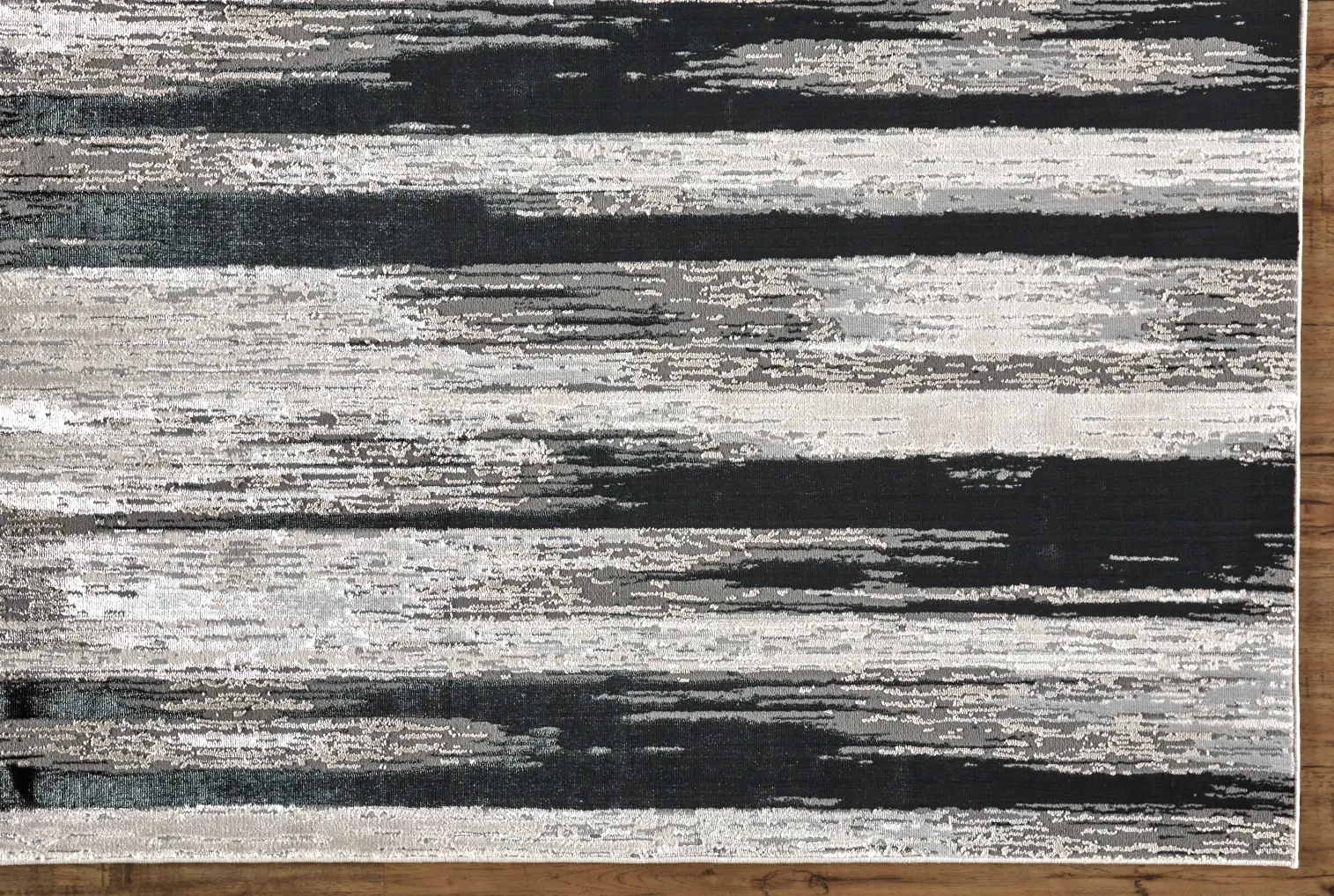 Micah 5 x 8 Black and Silver Area Rug-7