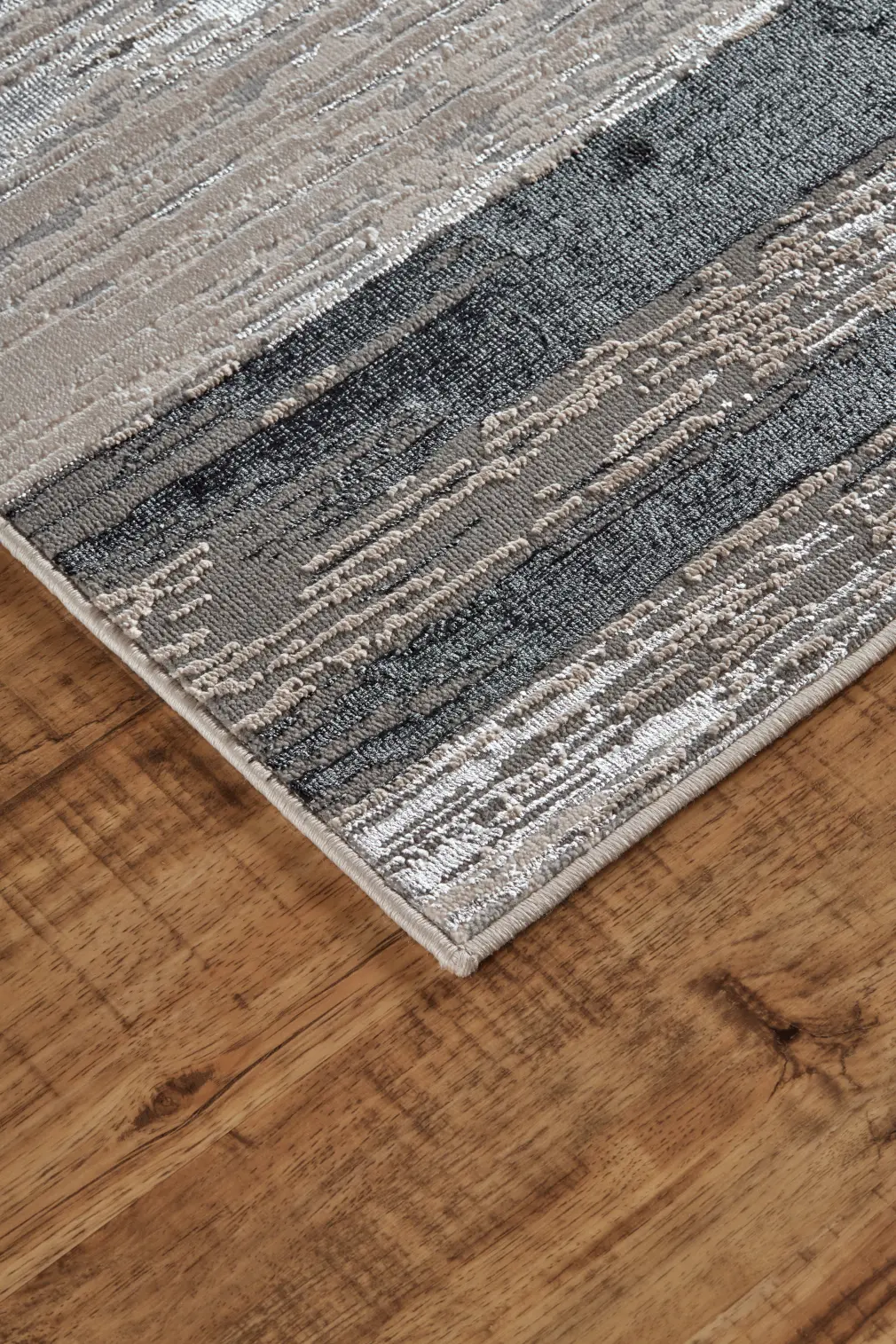 Micah 8 x 11 Black and Silver Area Rug-9
