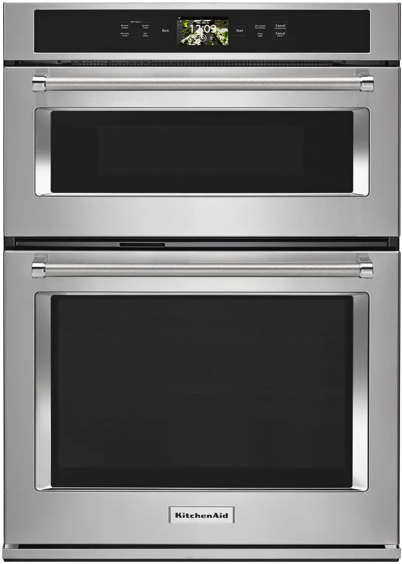KitchenAid 30 Inch Smart Combination Wall Oven with Microwave - 6.4 cu. ft. Stainless Steel