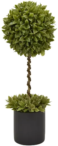 23  Faux Green Topiary Potted Arrangement
