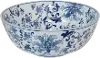 13  White and Blue Floral Ceramic Bowl