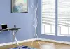 White Metal Contemporary Coat Rack