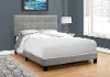 Contemporary Gray Full Upholstered Bed