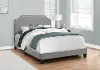 Classic Contemporary Gray Full Upholstered Bed