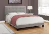 Contemporary Gray Queen Upholstered Bed