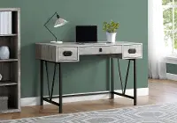 Gray Reclaimed Wood Computer Desk