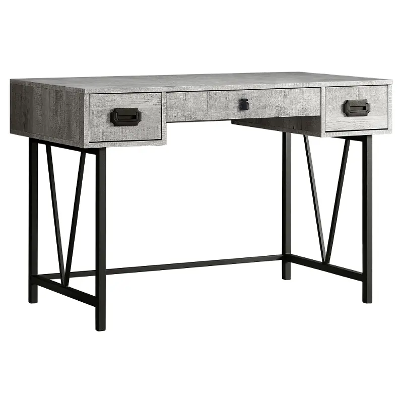 Gray Reclaimed Wood Computer Desk