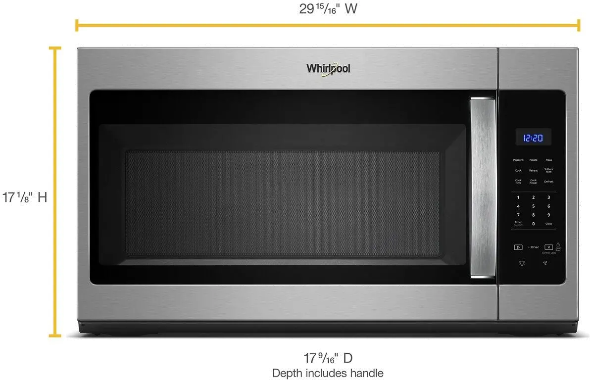 WMH31017HS-PROJECT Whirlpool Over the Range Microwave - 1.7 cu. ft. Stainless Steel-5