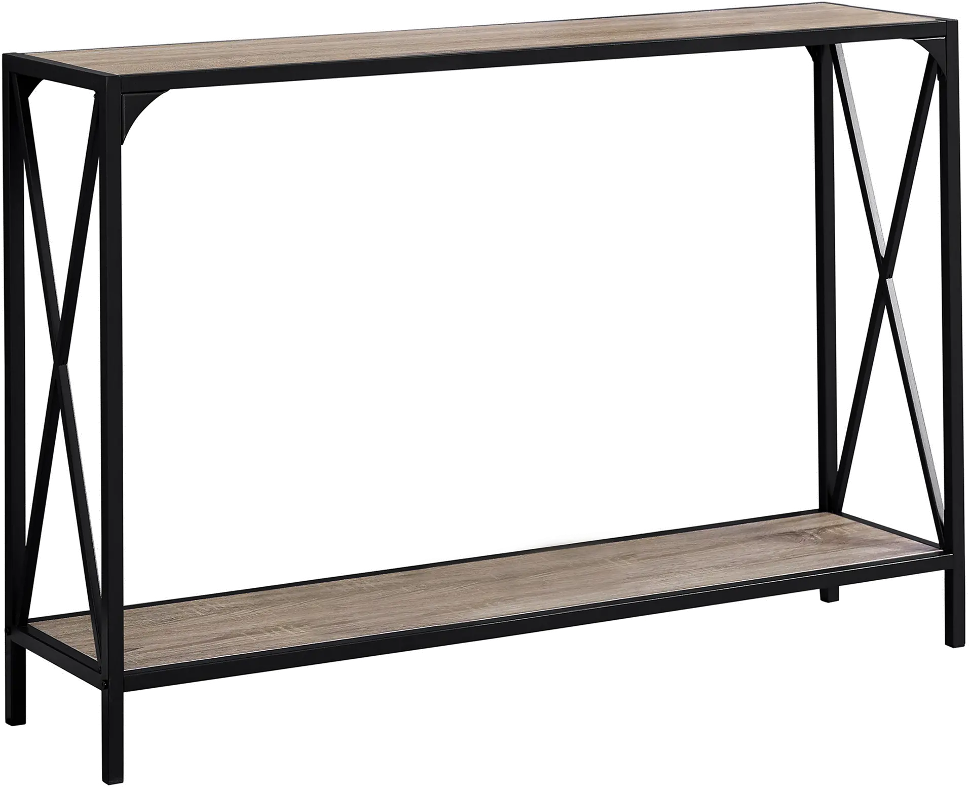 Dark Taupe 48 Inch Contemporary Accent Table-1