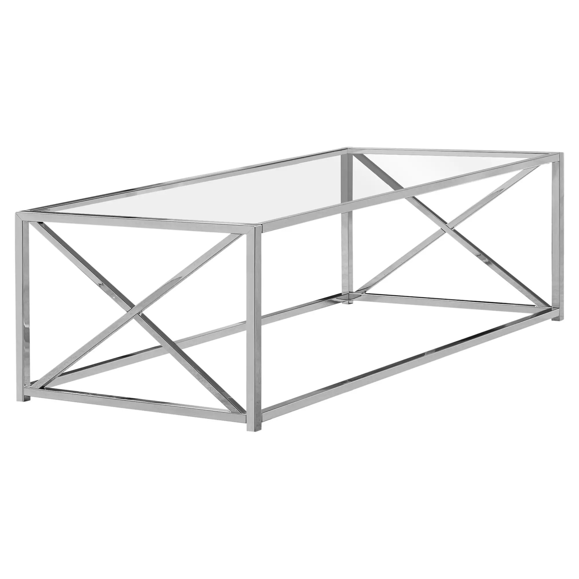 Chrome Metal Coffee Table-1