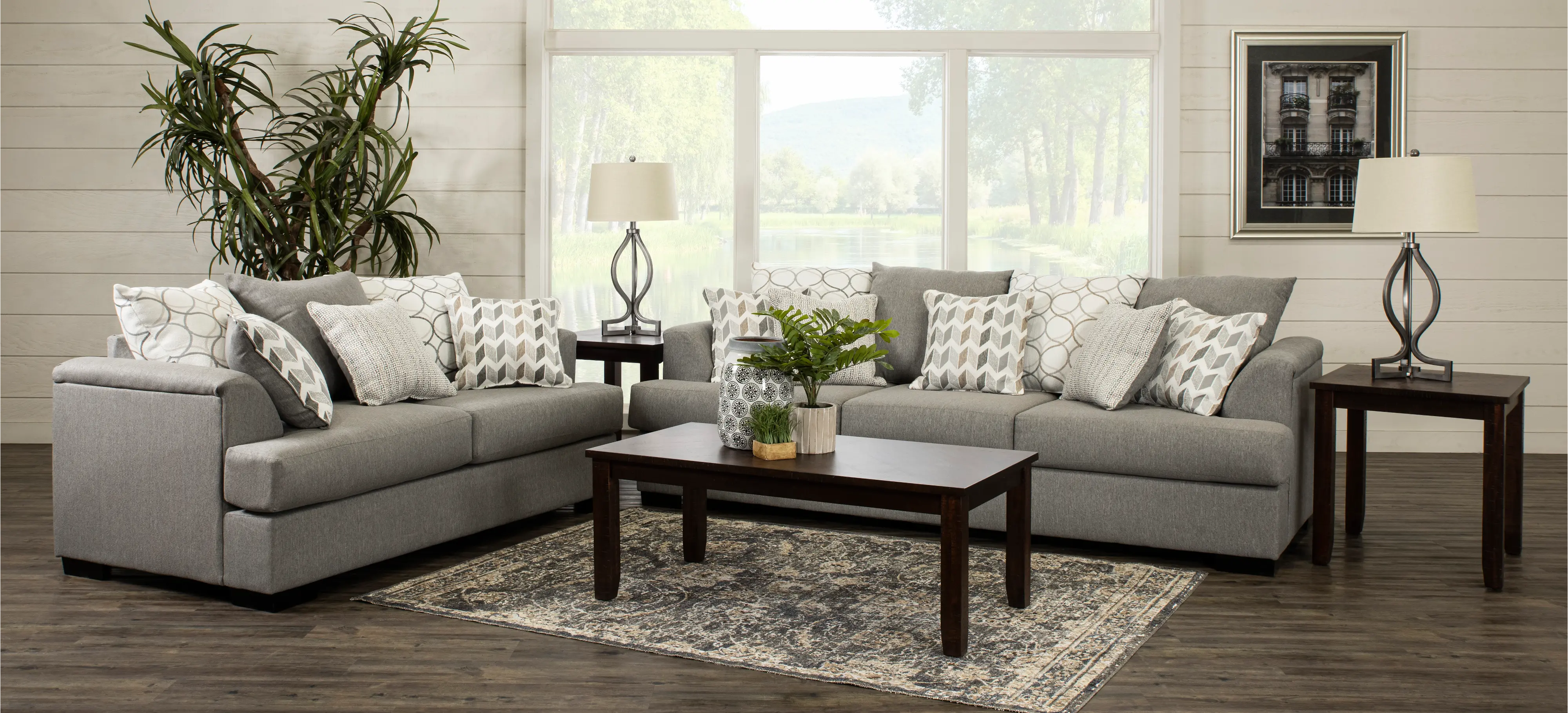 PASSOF/JUSSTO Passport Gray Sofa-2