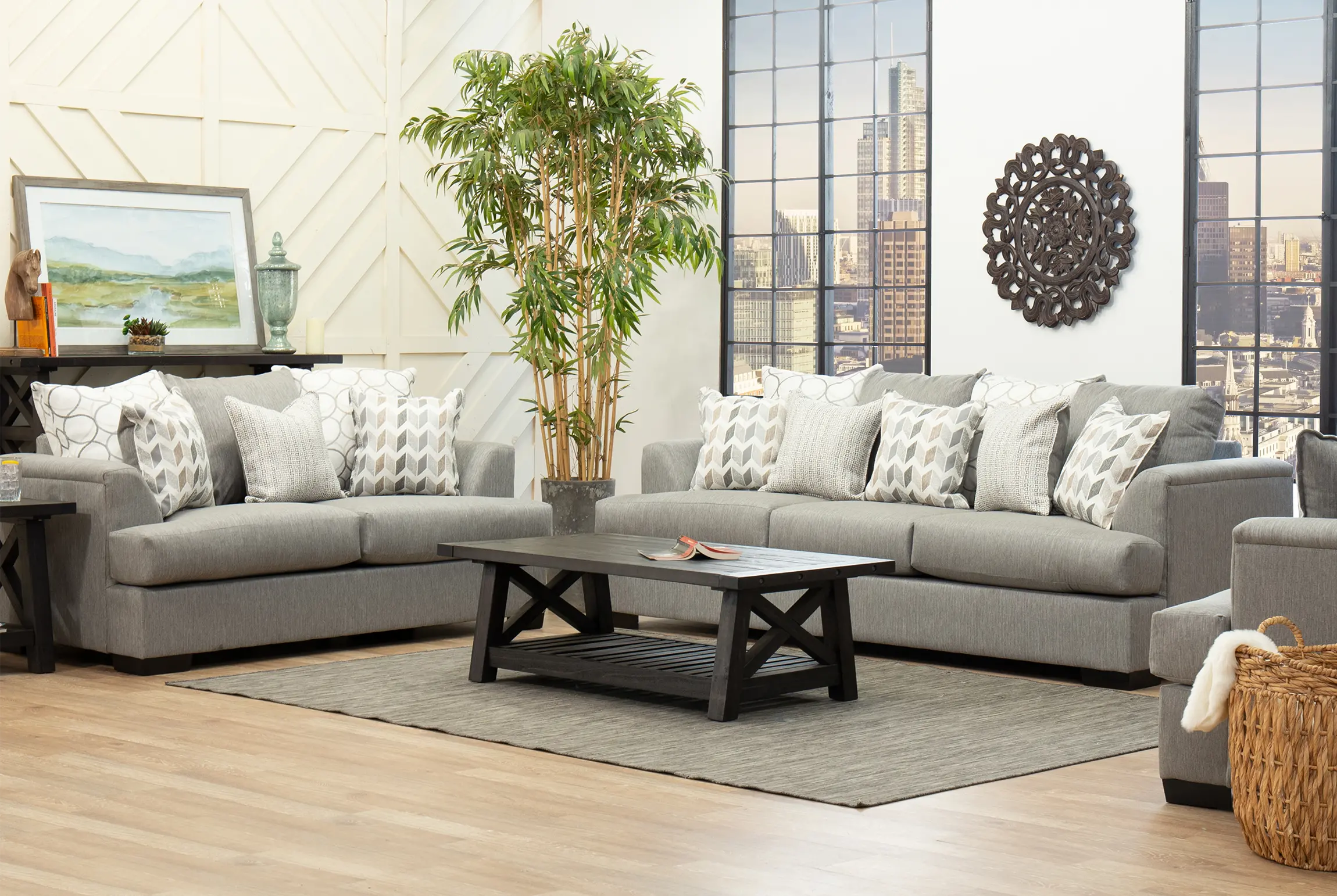 PASSOF/JUSSTO Passport Gray Sofa-8