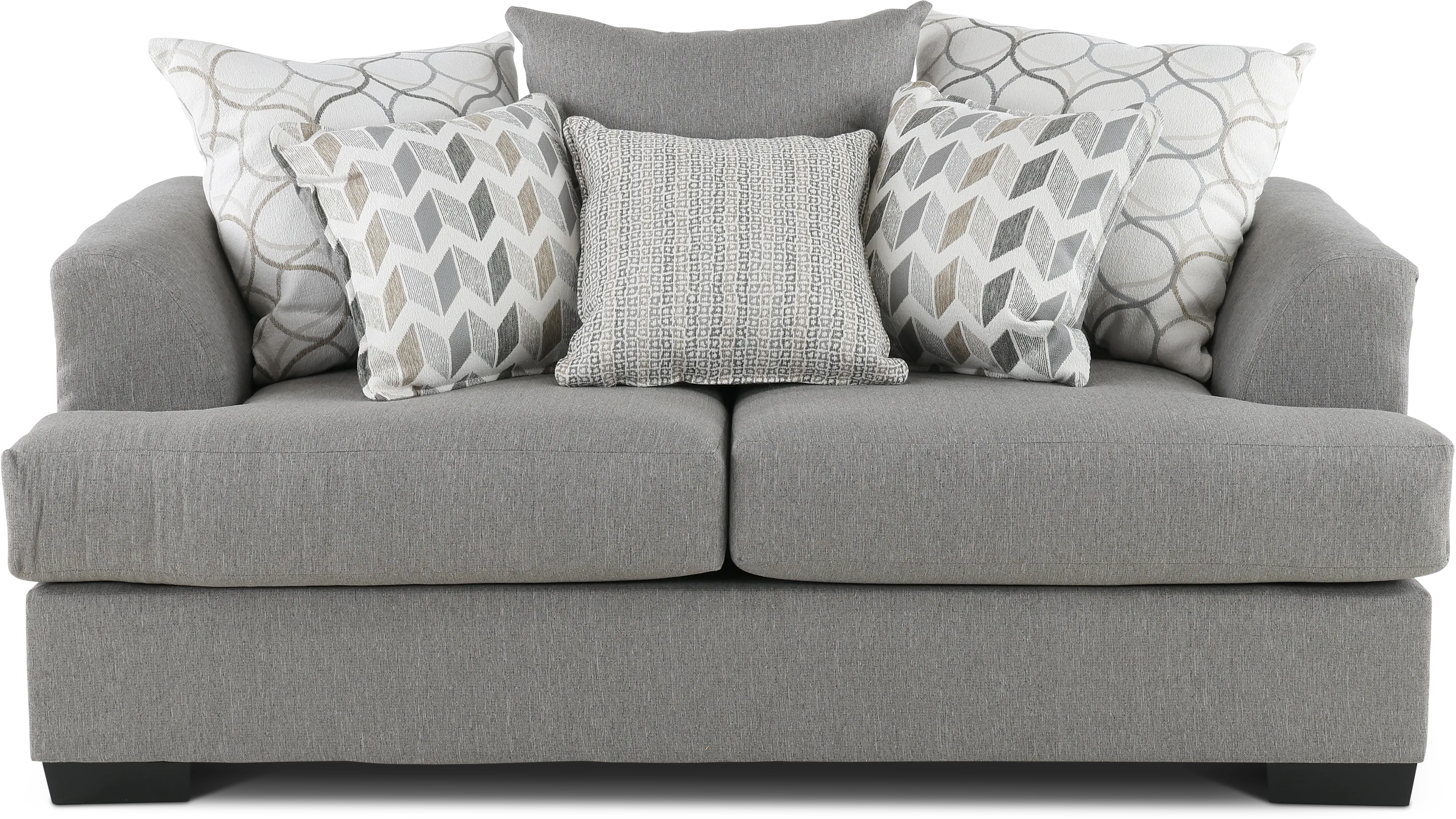 PASLOV/JUSSTO Passport Gray Loveseat-1