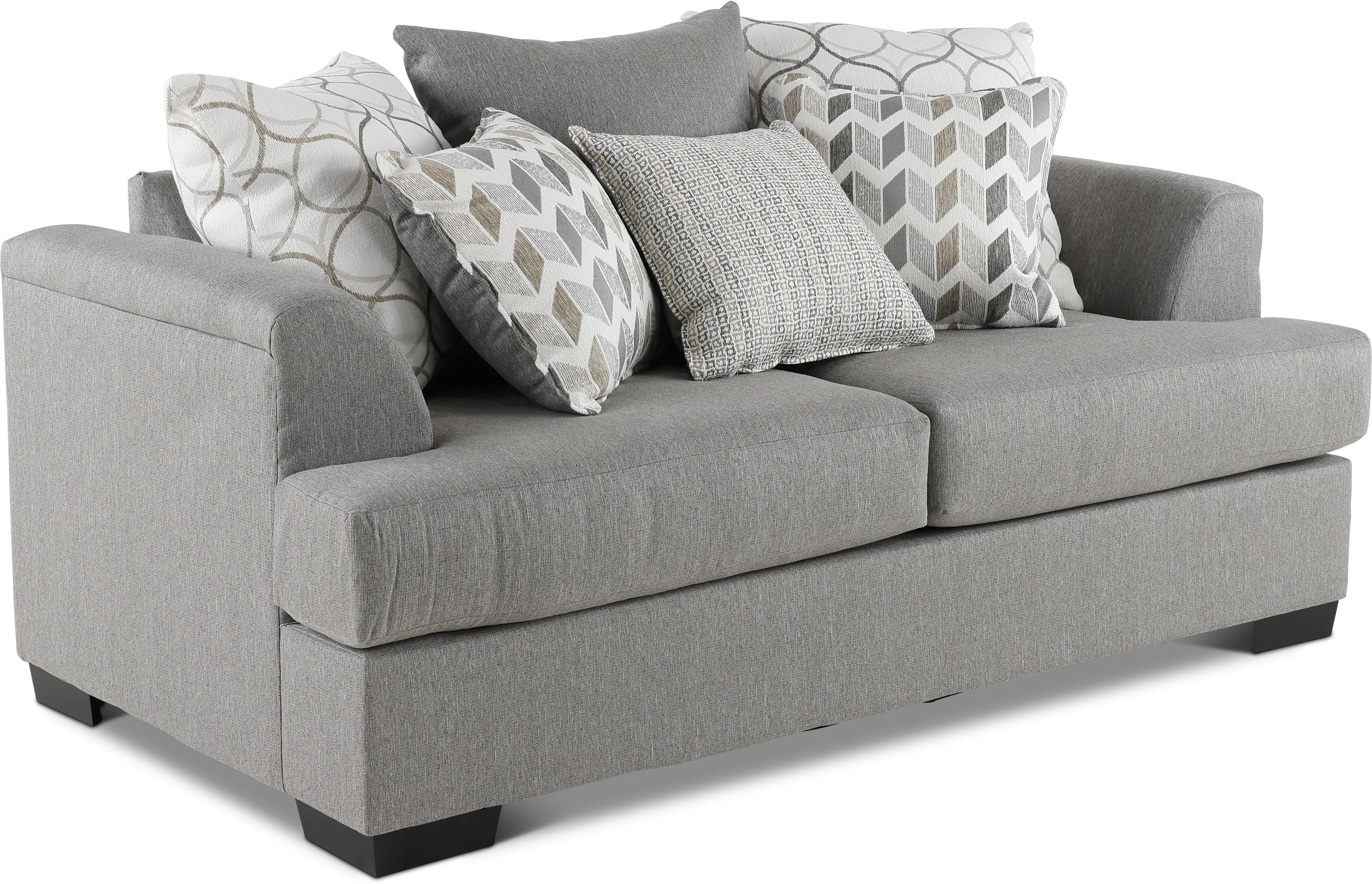 PASLOV/JUSSTO Passport Gray Loveseat-4