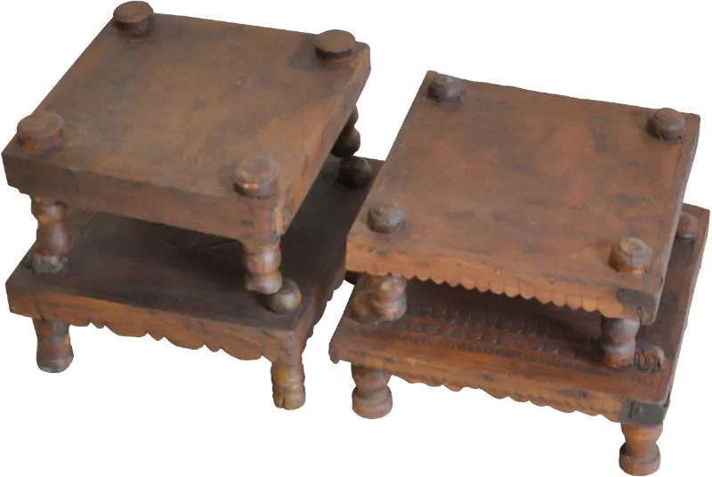 Assorted Wooden Antique Pedestal