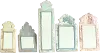 Assorted Multi Color Decorative Antique Mirror