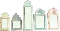 Assorted Multi Color Decorative Antique Mirror