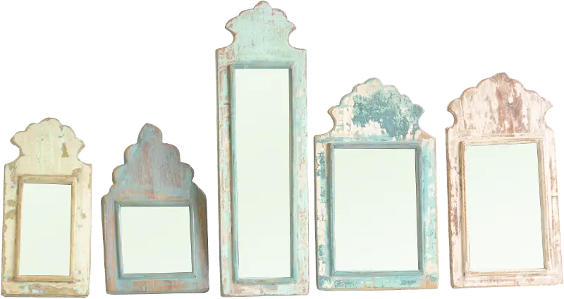 Assorted Multi Color Decorative Antique Mirror