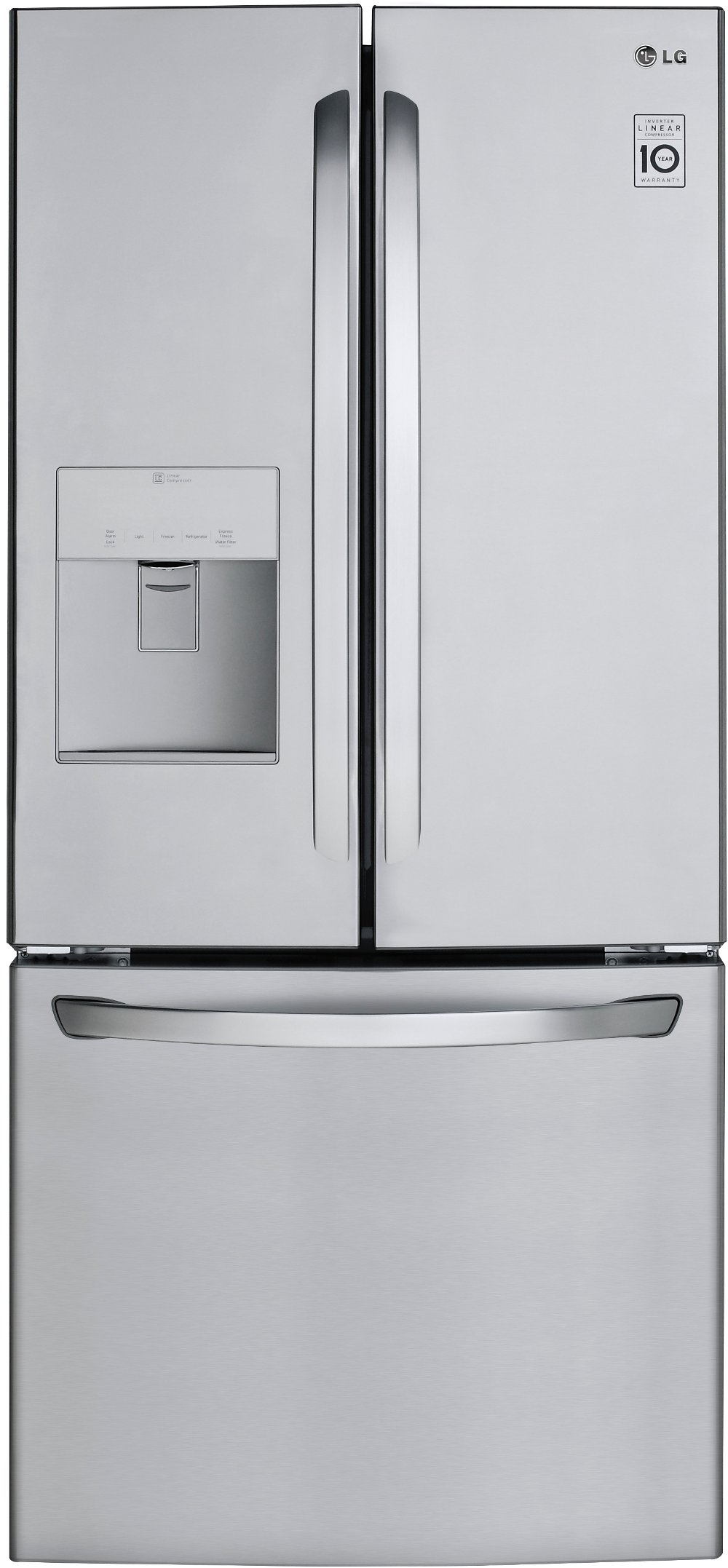 LG 21.8 cu ft French Door Refrigerator - 30"W Stainless Steel