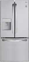LFDS22520S LG 21.8 cu ft French Door Refrigerator - 30 W Stainless Steel