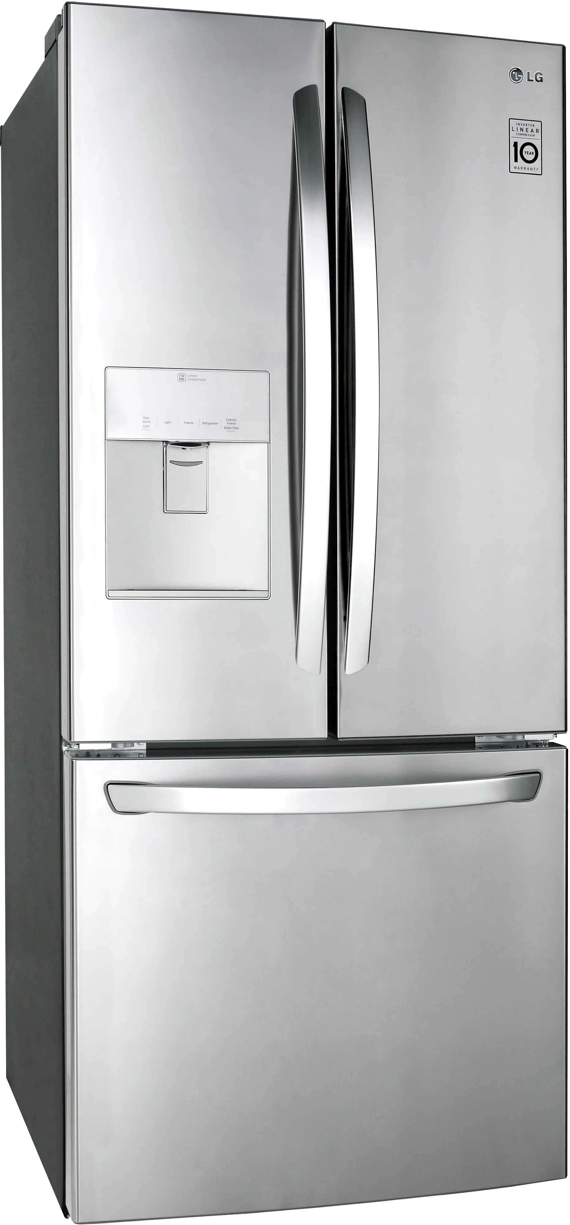 LFDS22520S LG 21.8 cu ft French Door Refrigerator - 30 W Stainless Steel-5