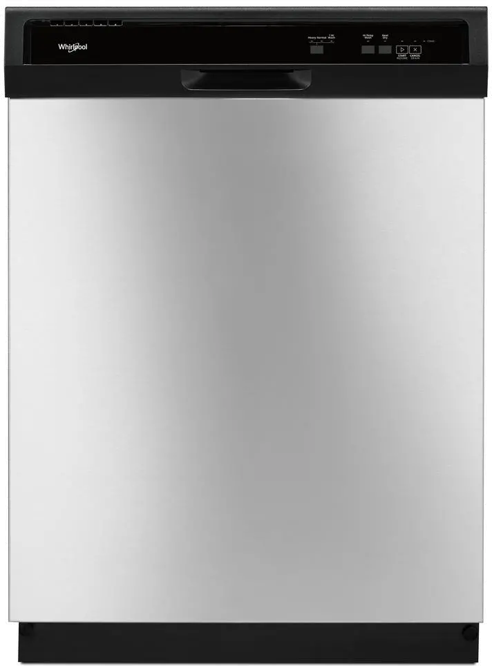 WDF130PAHS-PROJECT Whirlpool 24 Inch Built In Dishwasher with 1 Hour Wash Cycle - 24 Inch Stainless Steel-1