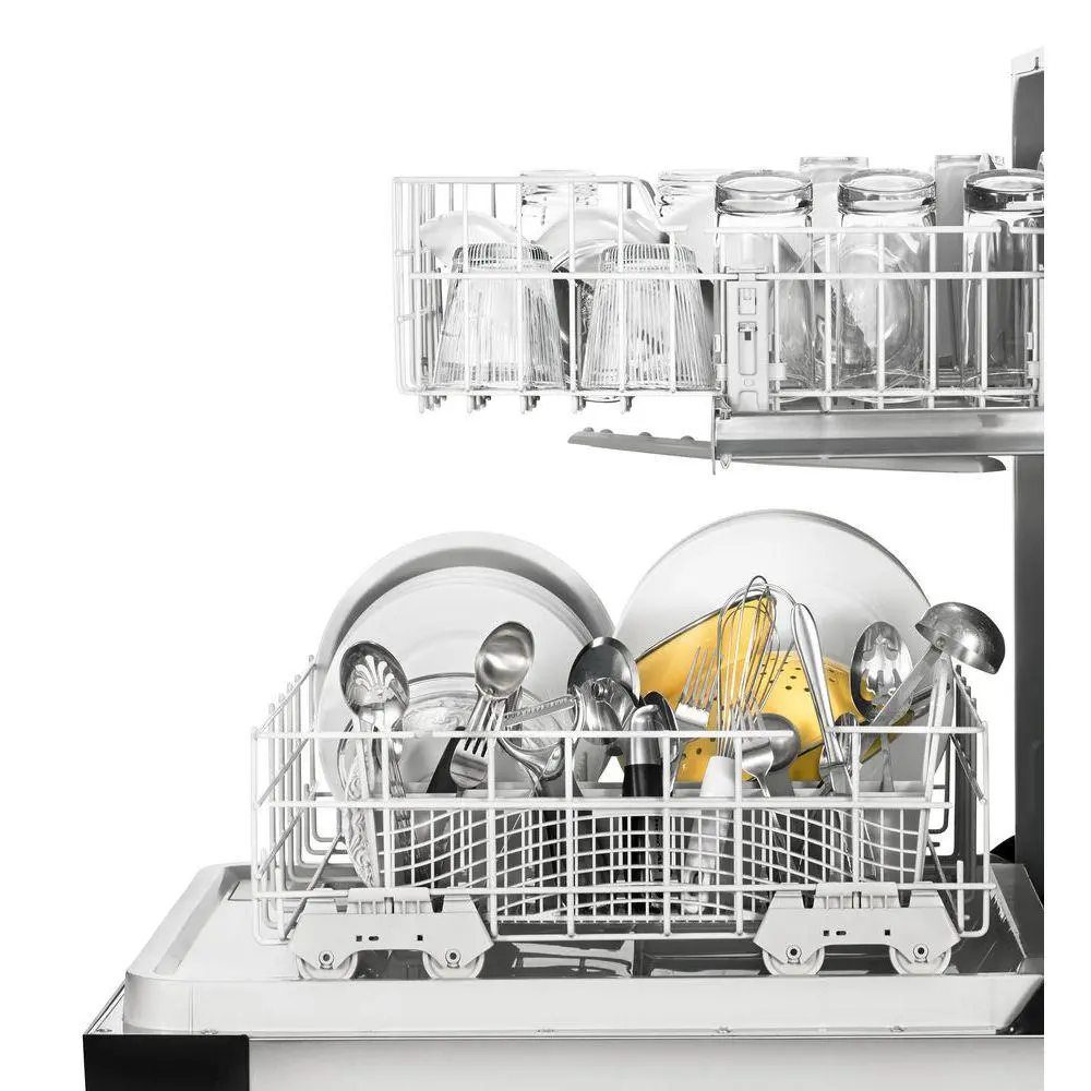 WDF130PAHS-PROJECT Whirlpool 24 Inch Built In Dishwasher with 1 Hour Wash Cycle - 24 Inch Stainless Steel-2