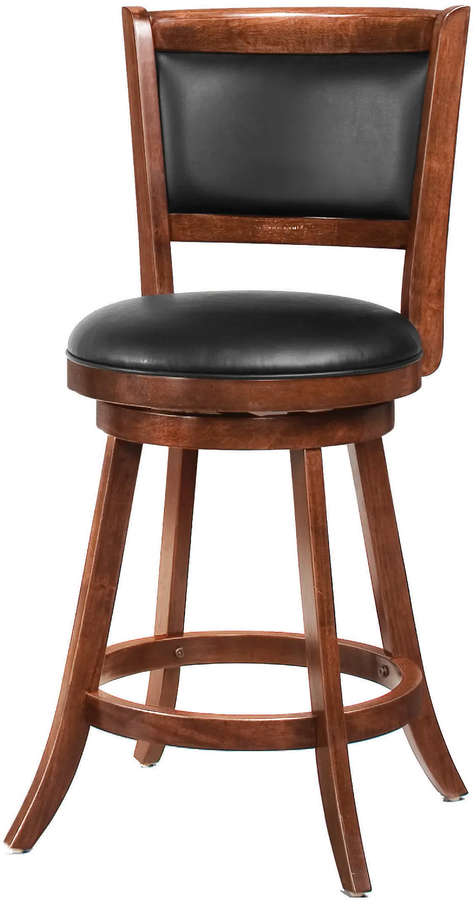 Antonie Brown and Black Swivel Counter Height Stool, Set of 2-2