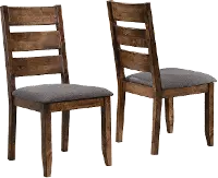 Rustic Gray and Nutmeg Dining Room Chair (Set of 2) - Barrett