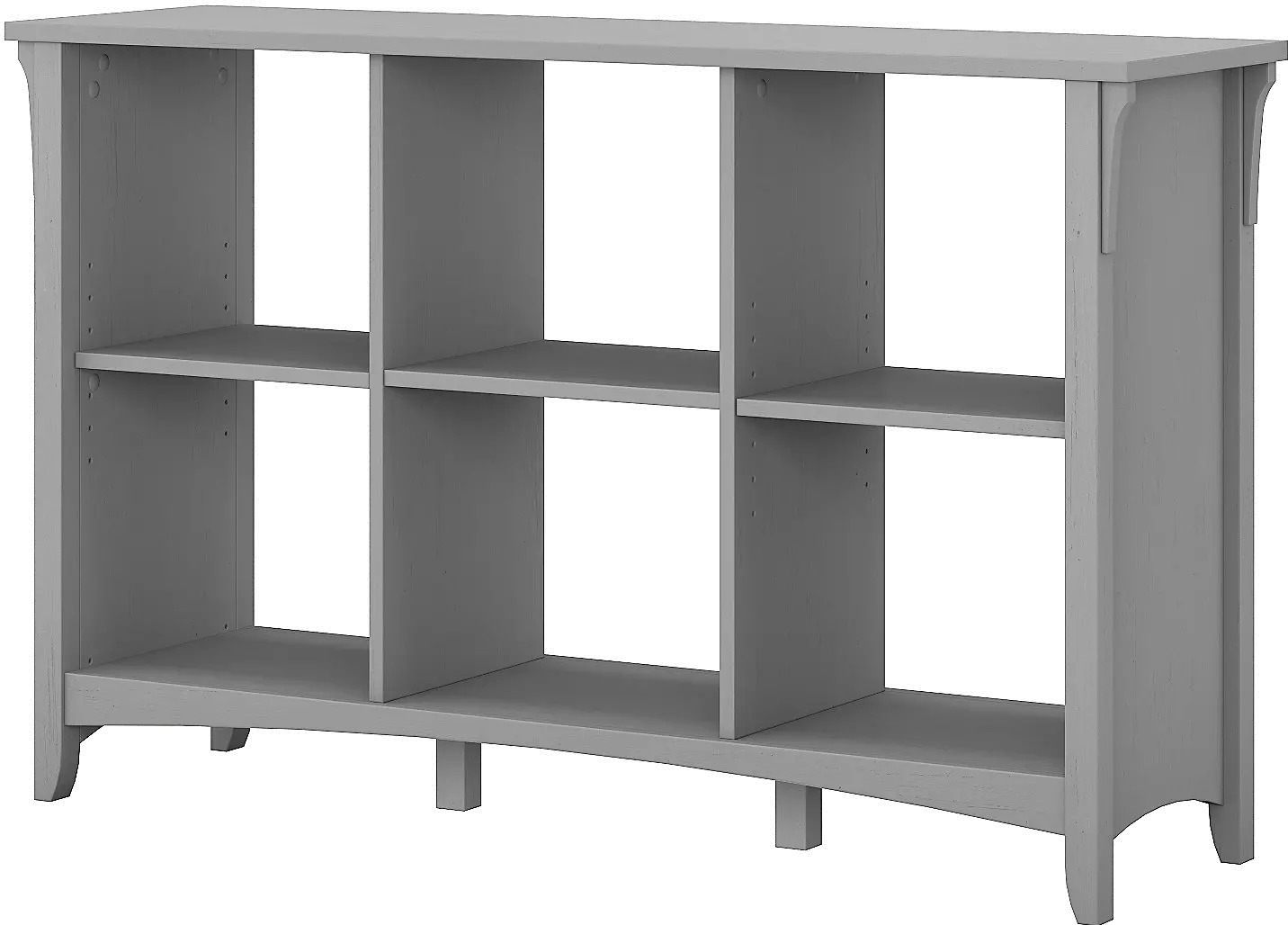 SAB148CG-03 Salinas Cape Cod Gray 6 Cube Organizer - Bush Furniture-1