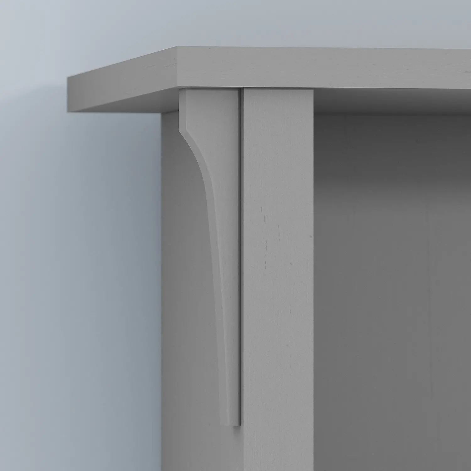 SAB132CG-03 Salinas Cape Cod Gray 5 Shelf Bookcase-3