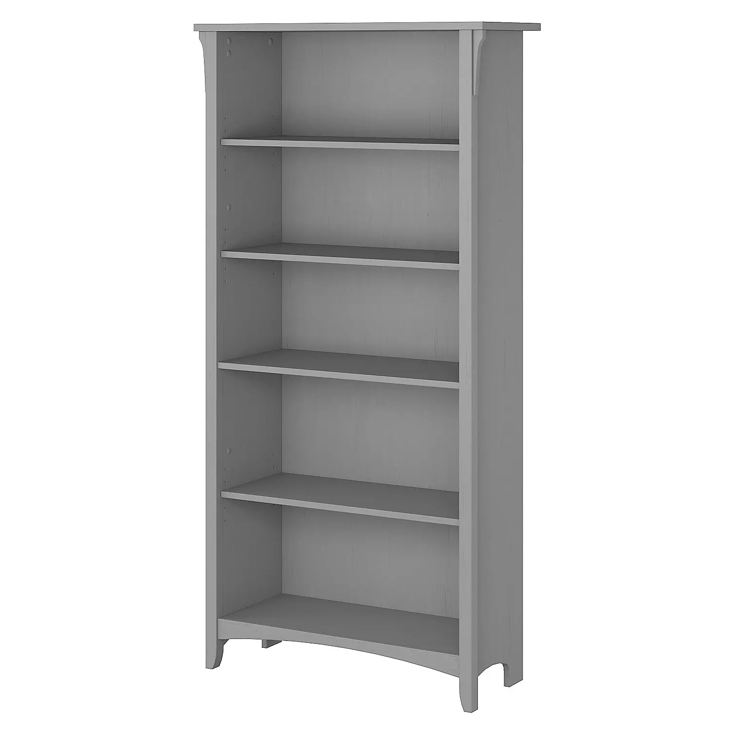 SAB132CG-03 Salinas Cape Cod Gray 5 Shelf Bookcase-4