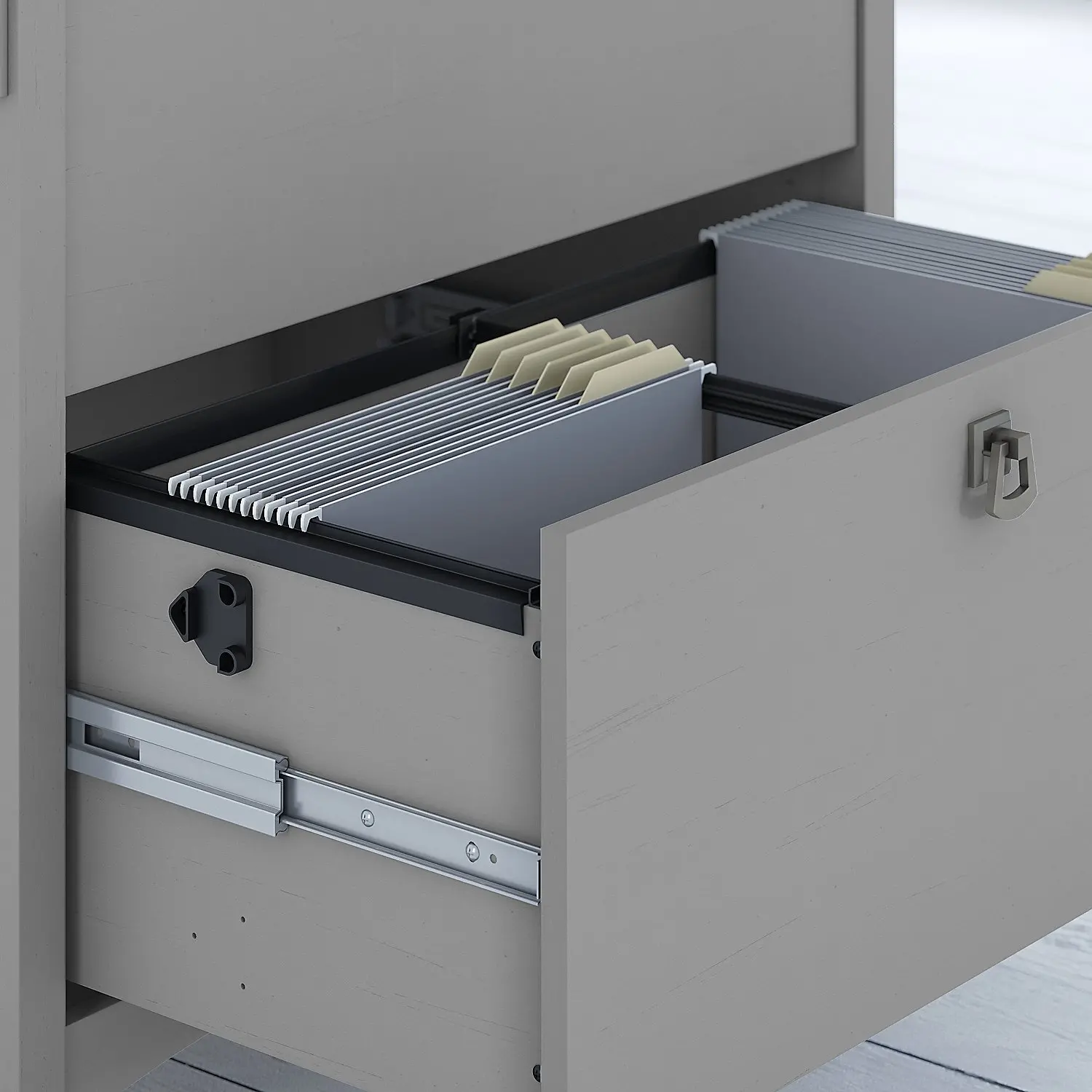 SAF132CG-03 Salinas Cape Cod Gray Lateral File Cabinet - Bush Furniture-3
