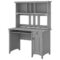 MY72308-03 Cape Cod Gray Computer Desk with Hutch
