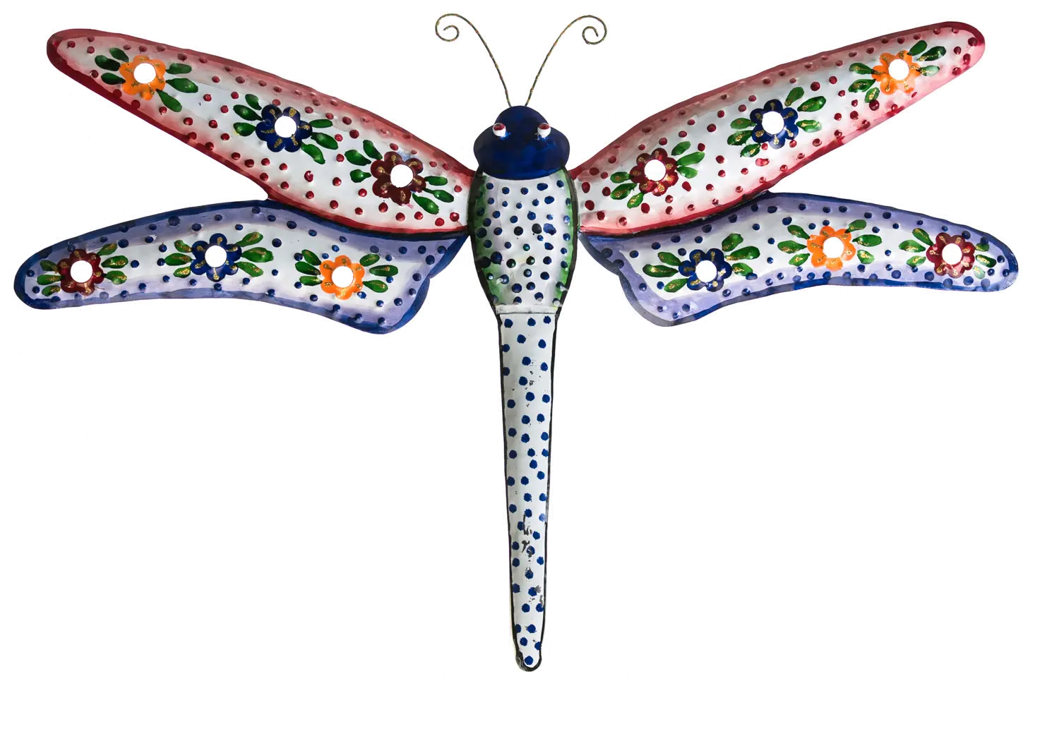 Assorted Multi Color Hand Painted BoHo Dragonfly-2