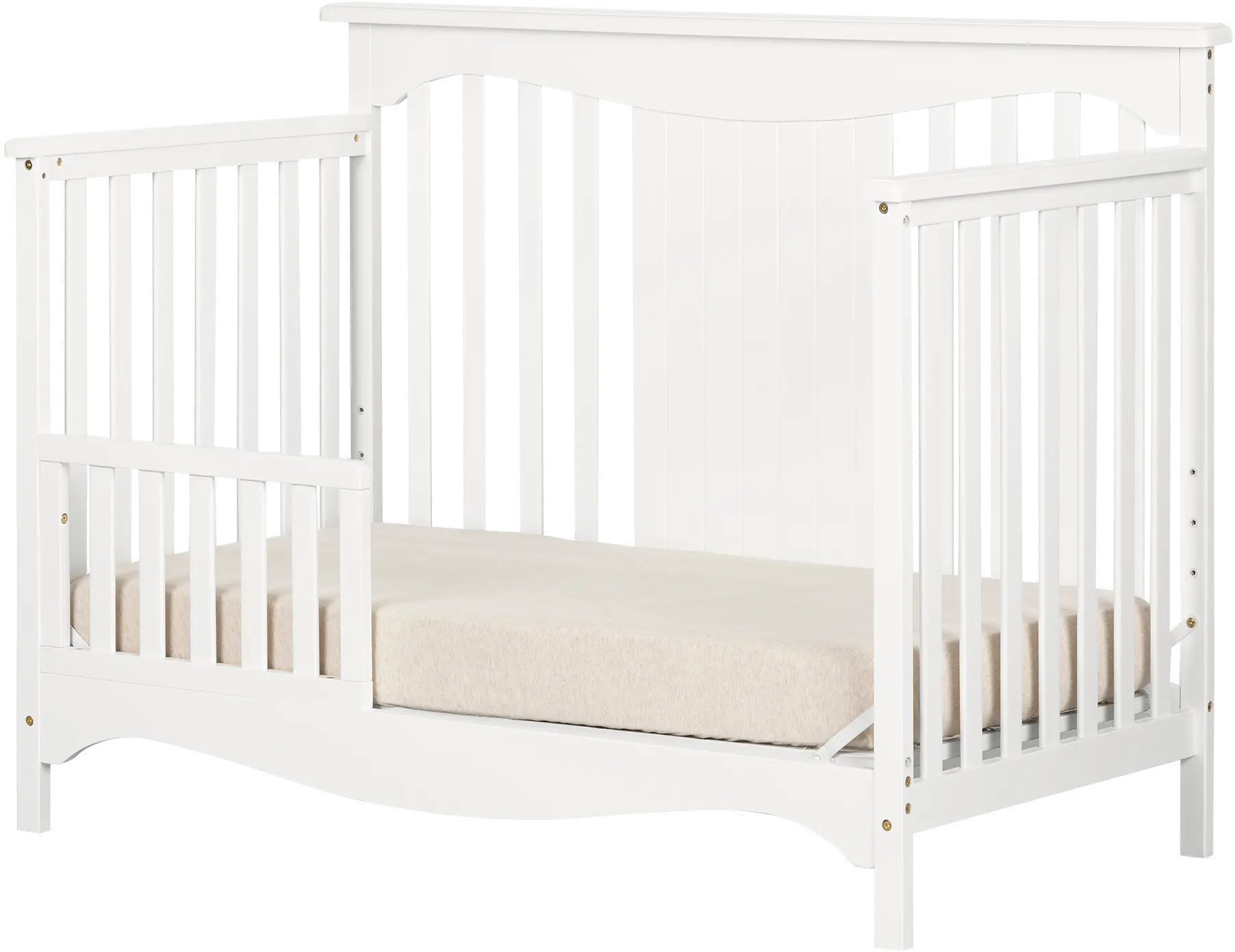 11846 Savannah White Crib with Toddler Rail - South Shore-1