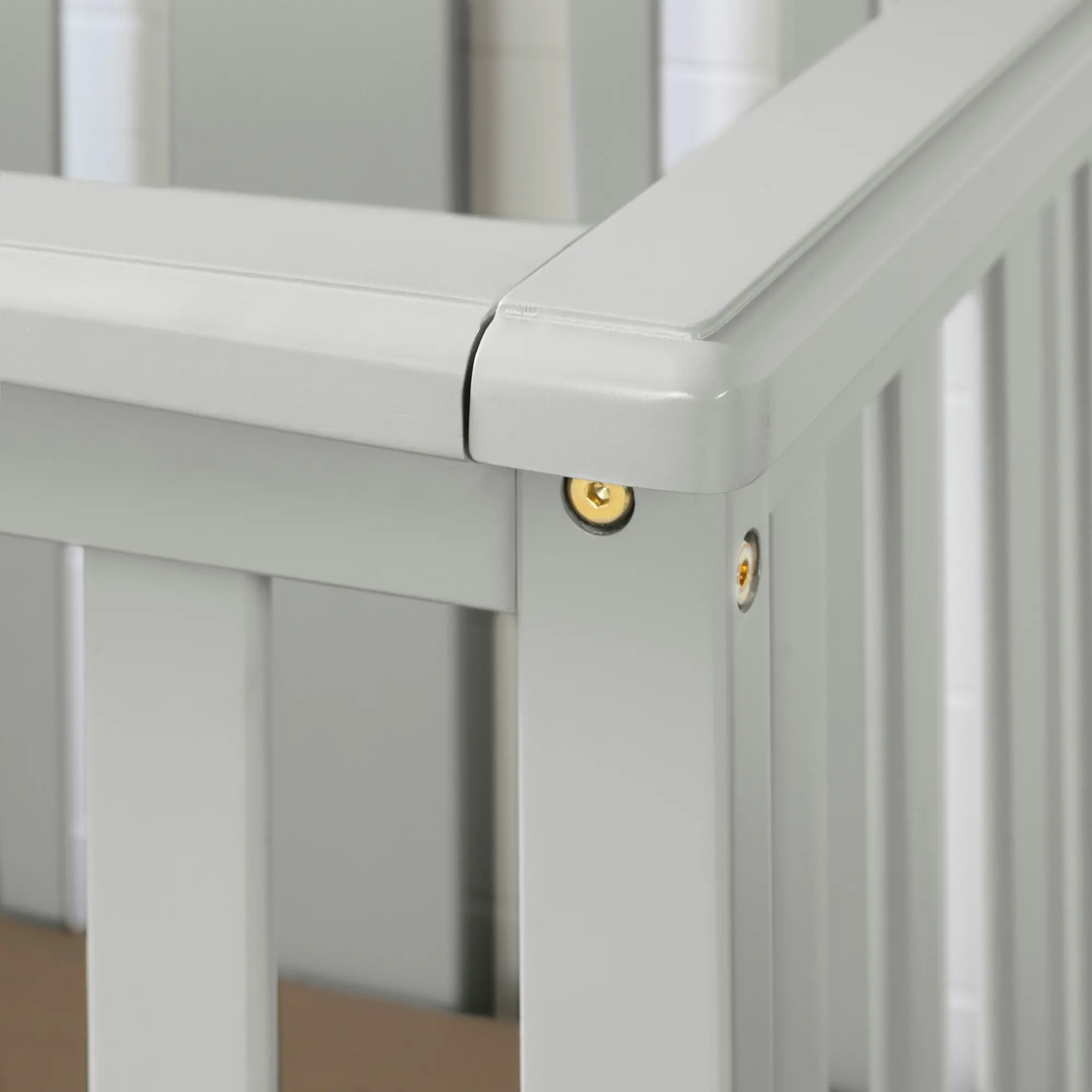 11851 Cotton Candy Gray Crib with Toddler Rail - South Shore-4