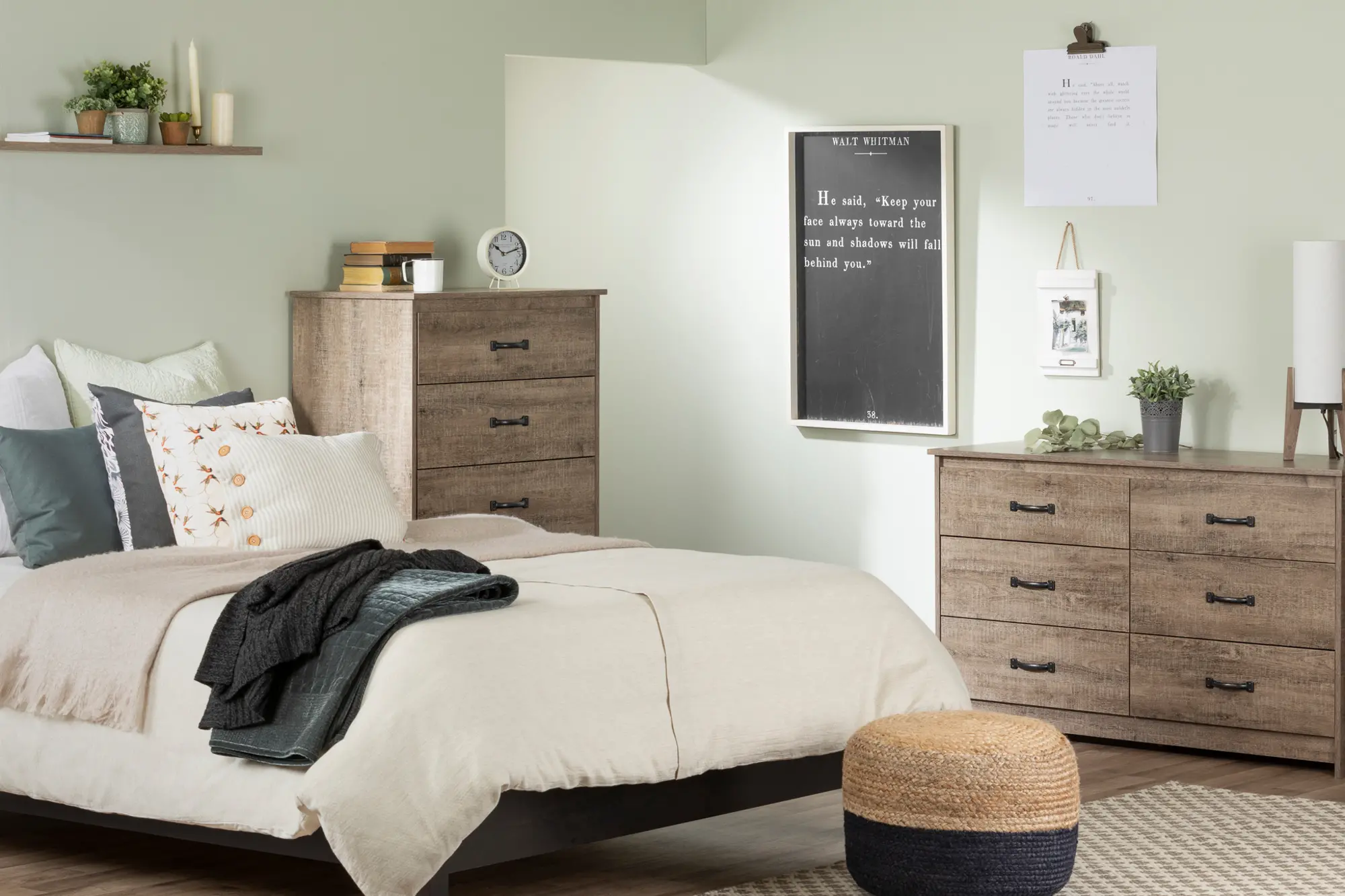 12231 Tassio Farmhouse Weathered Oak Dresser - South Shore-6