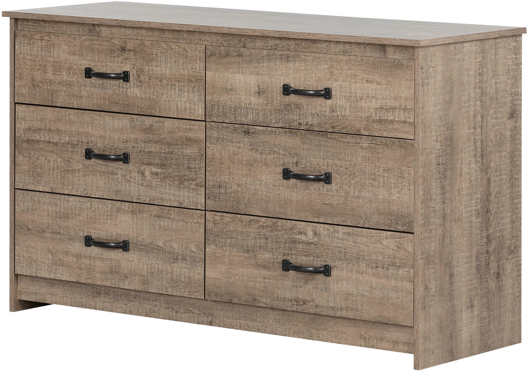 12231 Tassio Farmhouse Weathered Oak Dresser - South Shore-1