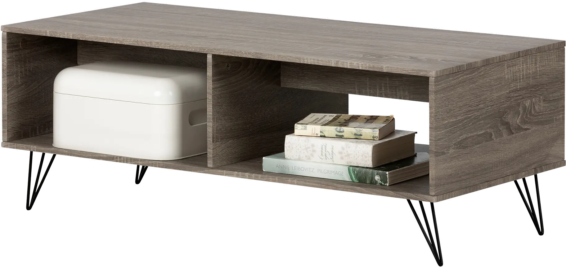 12117 Evane Oak Caramel Coffee Table with Storage - South Shore-1