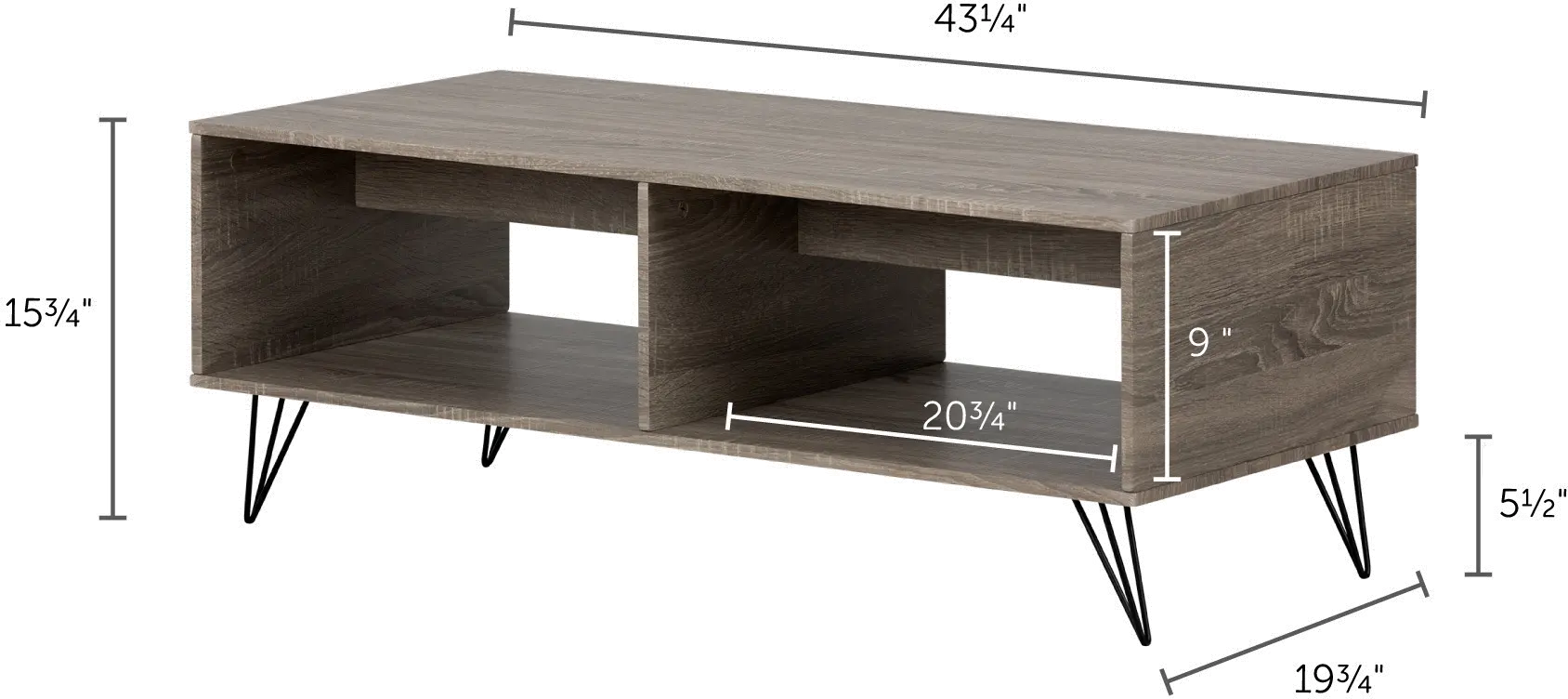 12117 Evane Oak Caramel Coffee Table with Storage - South Shore-6