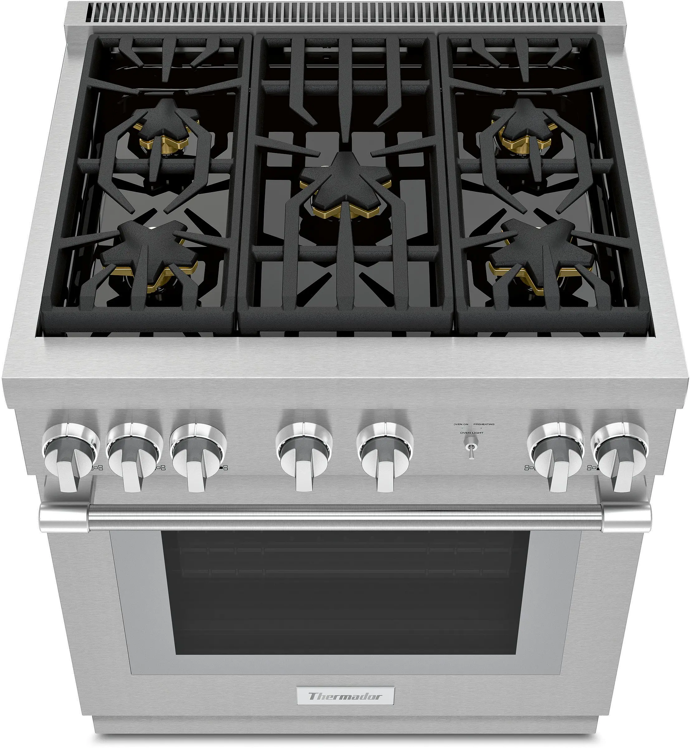 PRG305WH Thermador 30 Inch Pro Harmony Convection Gas Range - 3.6 cu. ft., Stainless Steel-2