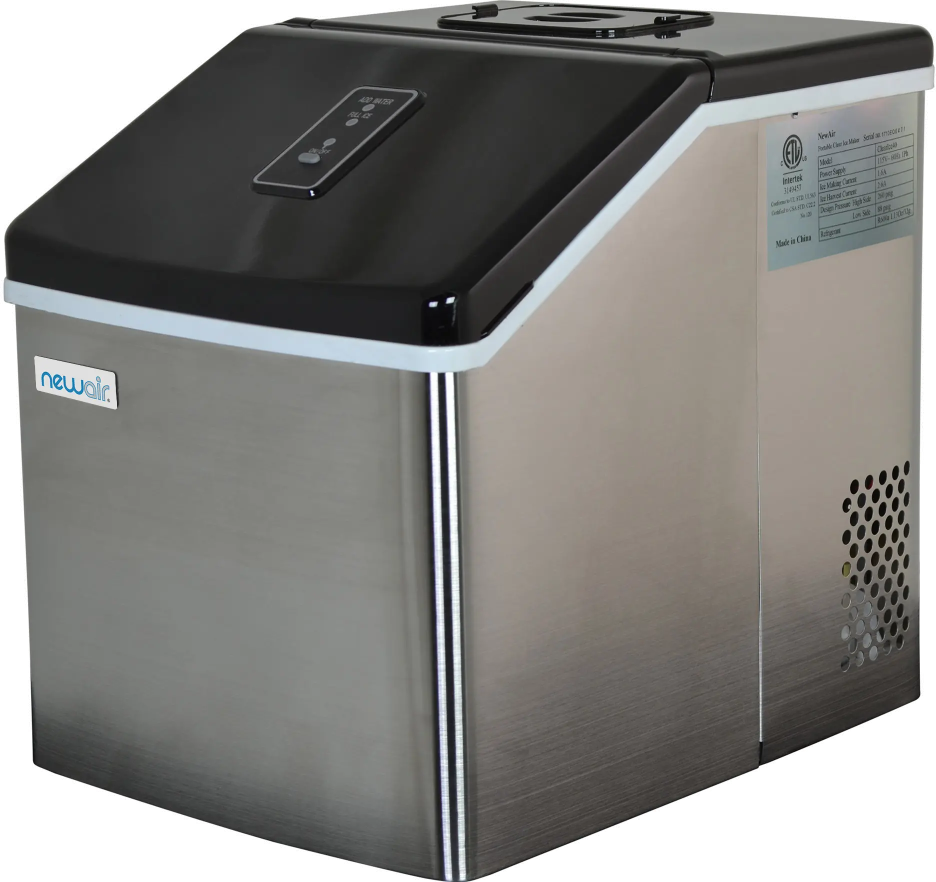 CLEARICE40 Newair Countertop Clear Ice Maker - Silver-1