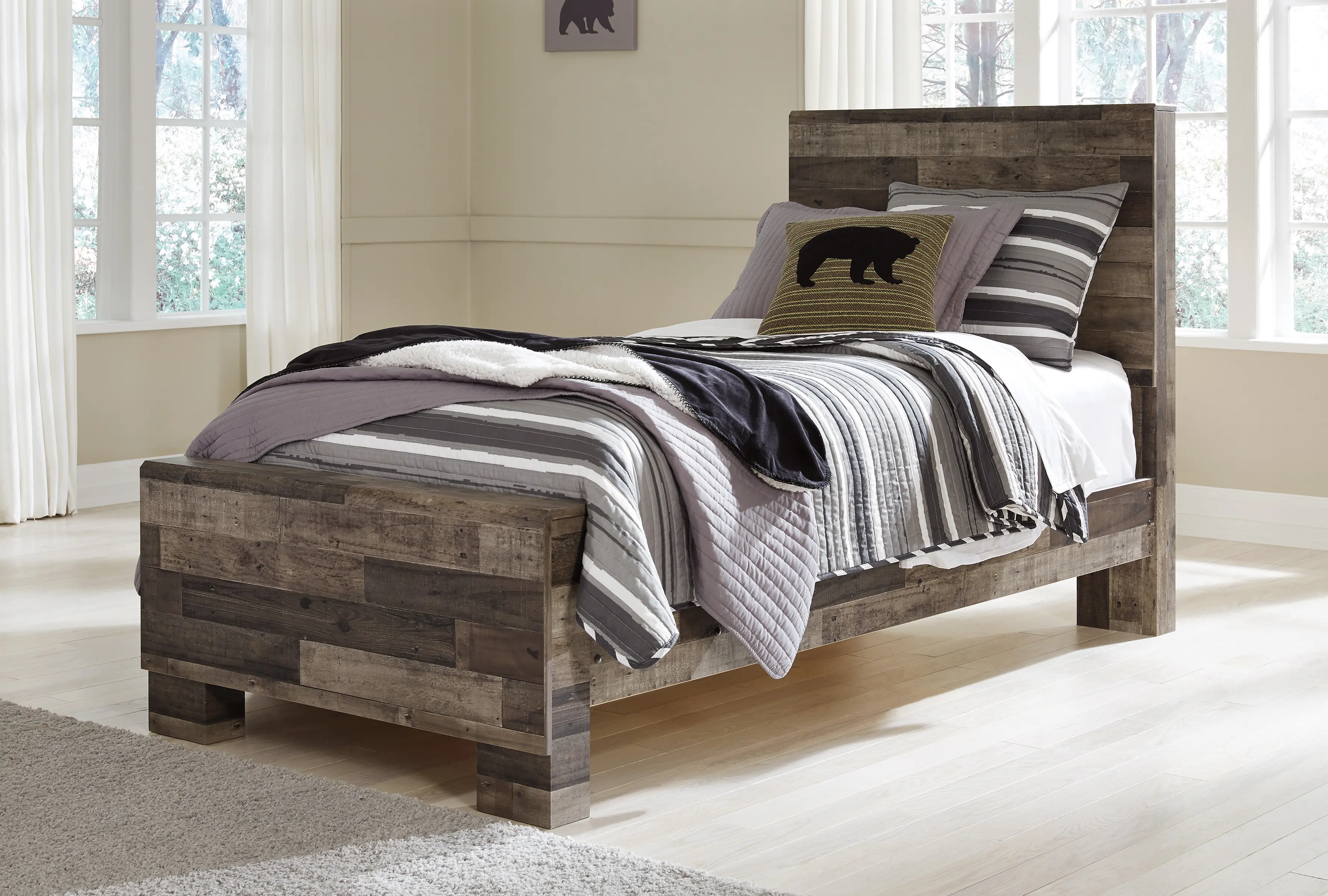 Broadmore Rustic Twin Bed-2