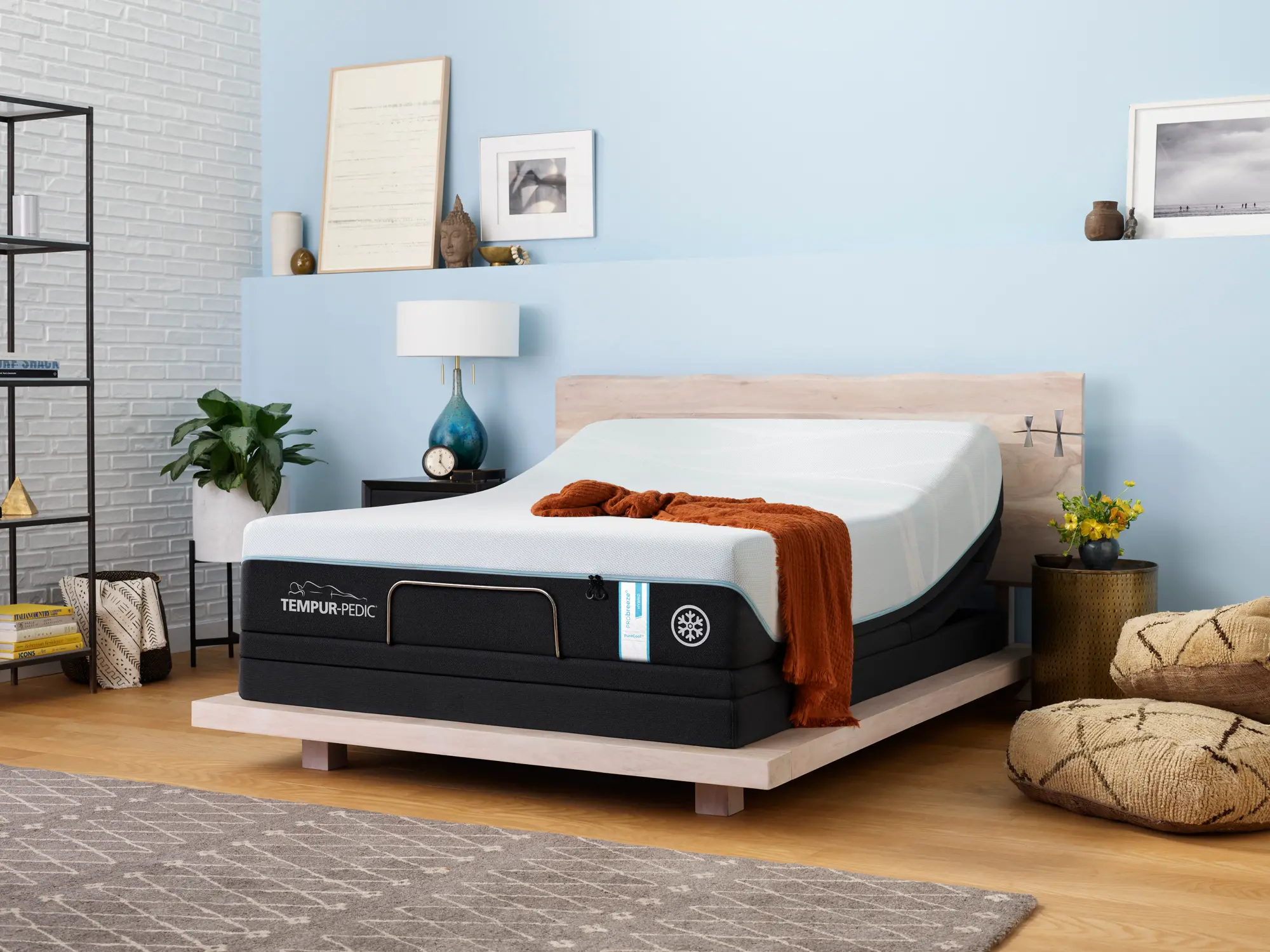 TXL-2PC-PROBREEZE-MH Tempur-Pedic PRObreeze Medium Hybrid Split King Mattress-4